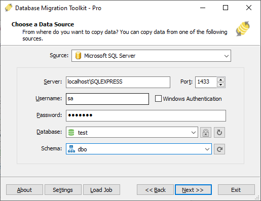 sql toolbelt copy database